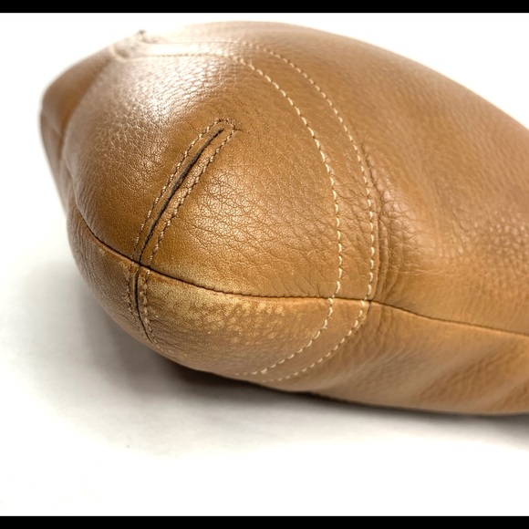 COACH Legacy F10941 Camel Brown Leather Medium Shoulder Duffle Bag Purse - Picture 9 of 10